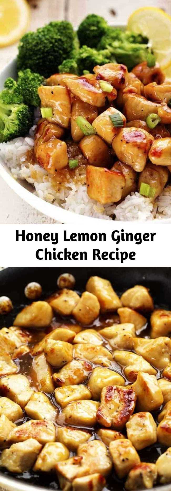 Honey Lemon Ginger Chicken Recipe - A light and delicious meal that is full of amazing honey lemon ginger flavor that the family will love!