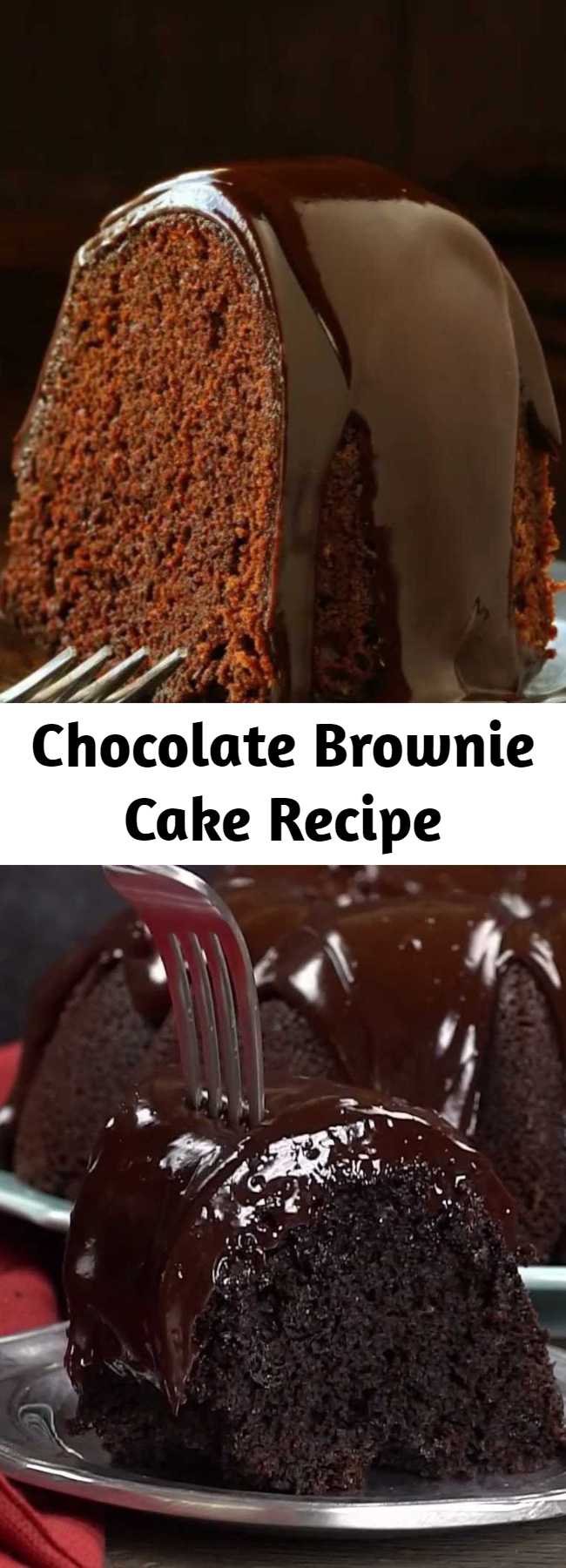 Chocolate Brownie Cake Recipe - Beyond easy but definitely impressive!