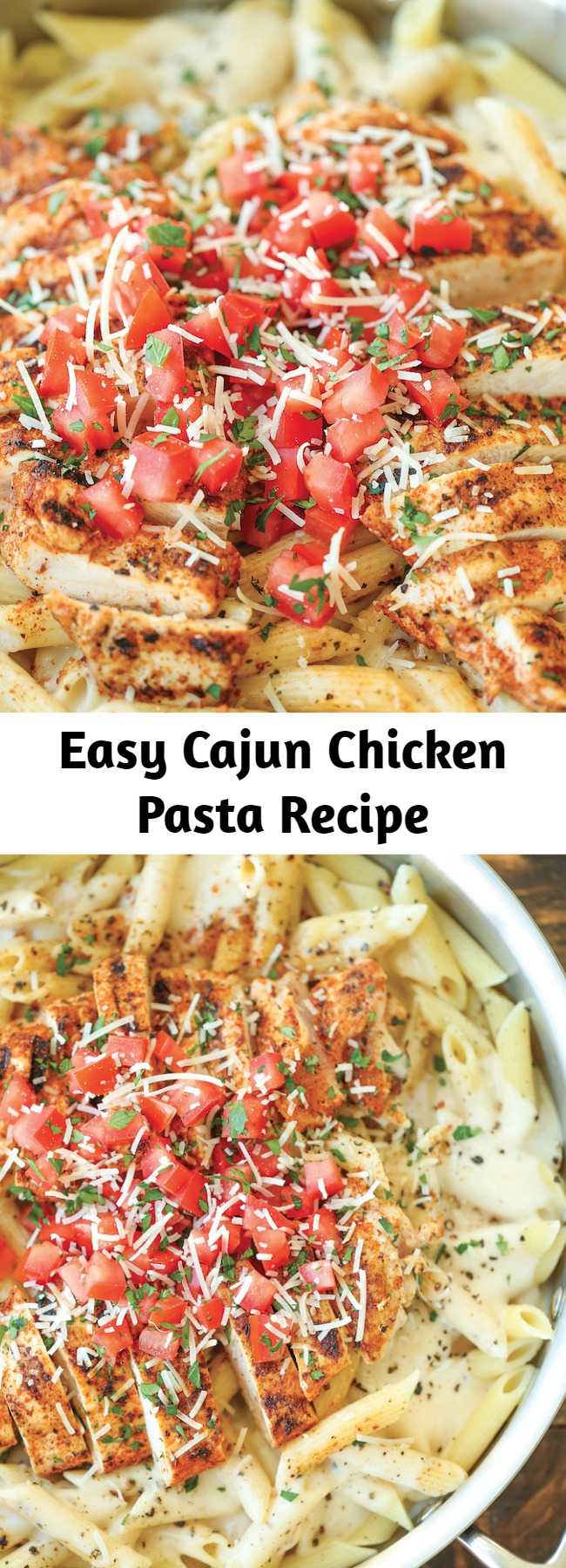 Easy Cajun Chicken Pasta Recipe - Chili’s copycat recipe made at home with an amazingly creamy melt-in-your-mouth alfredo sauce. And you know it tastes 10000x better!