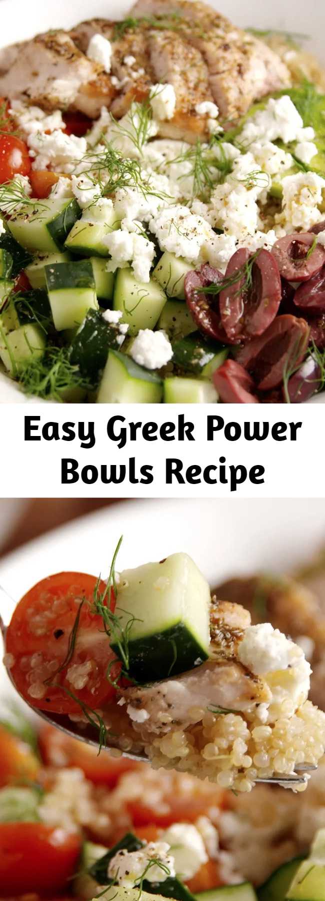 Easy Greek Power Bowls Recipe - Get us to the Greek [bowl]!