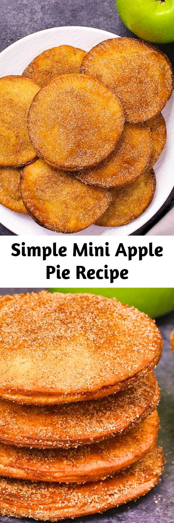 Simple Mini Apple Pie Recipe - Mini Apple Pies have sweet and soft filing with crispy pie on the outside. It’s simple to make and takes less than 20 minutes. It’s one of my favorite dessert recipes.