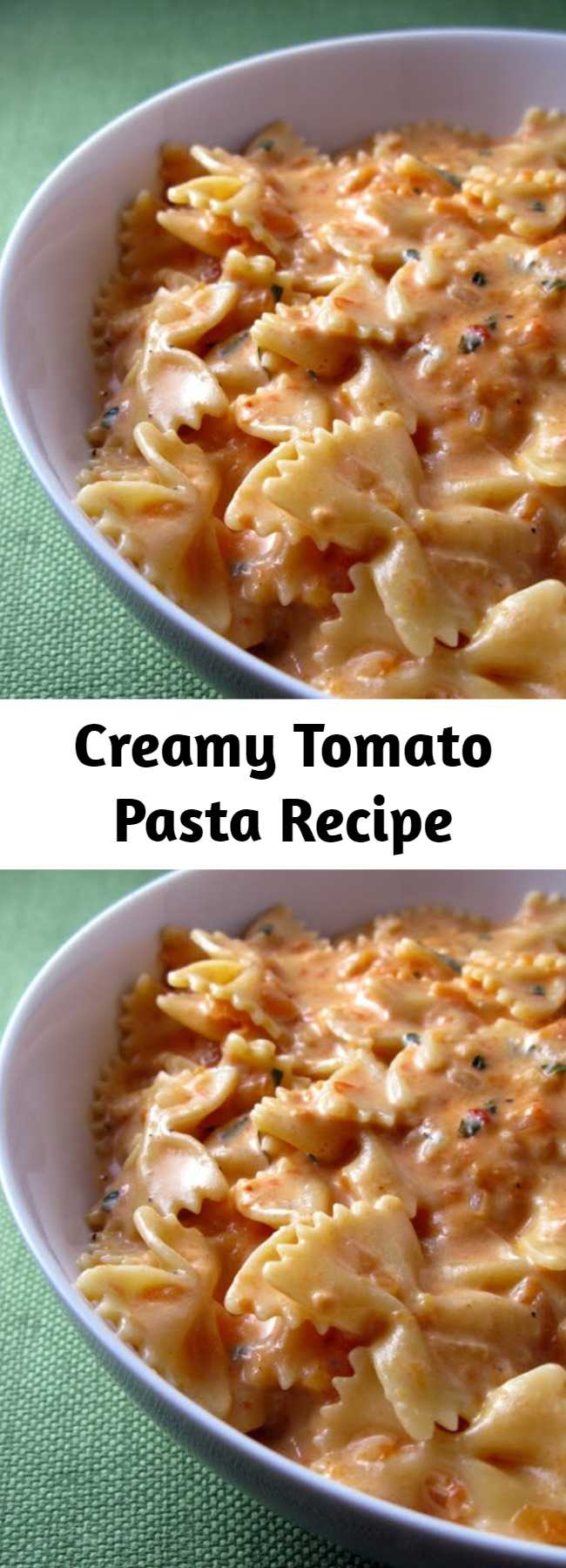 Creamy Tomato Pasta Recipe - The perfect combination: tomatoes and cream and cheese. It was even better than i expected. Guaranteed you'll fight over who gets seconds, just like we did.