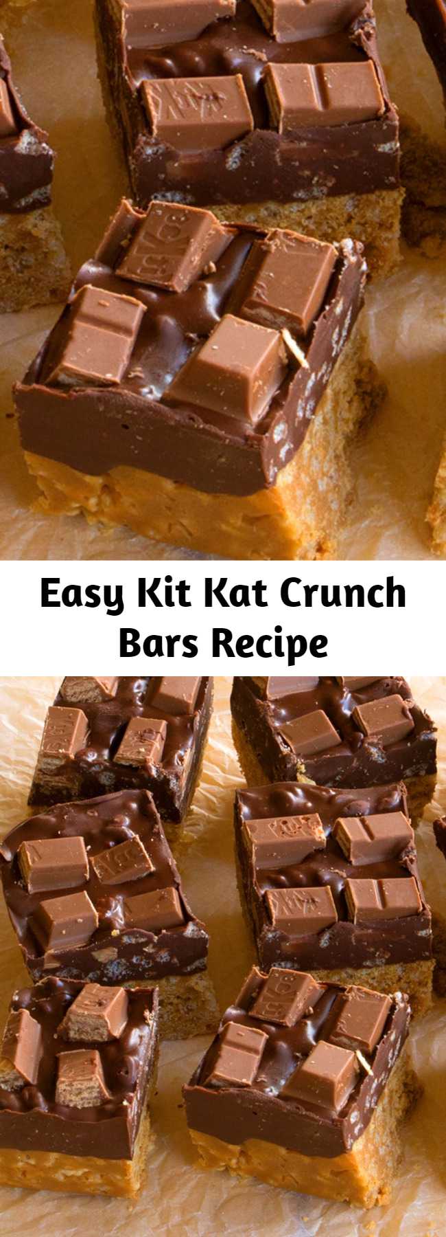 Easy Kit Kat Crunch Bars Recipe - Kit Kat lovers, we're lookin' at you!