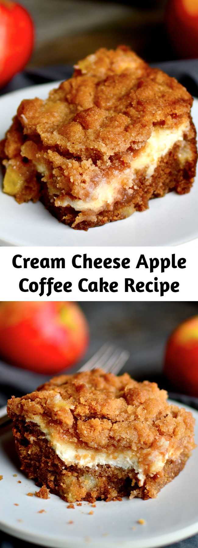 Cream Cheese Apple Coffee Cake Recipe - What a beautiful dessert. I love using the apples of the season.
